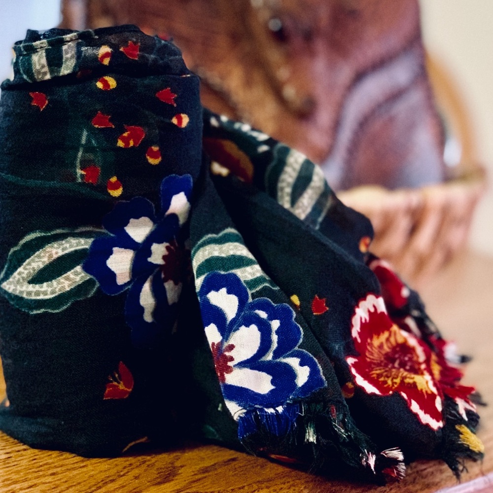 Woman Within festive scarf